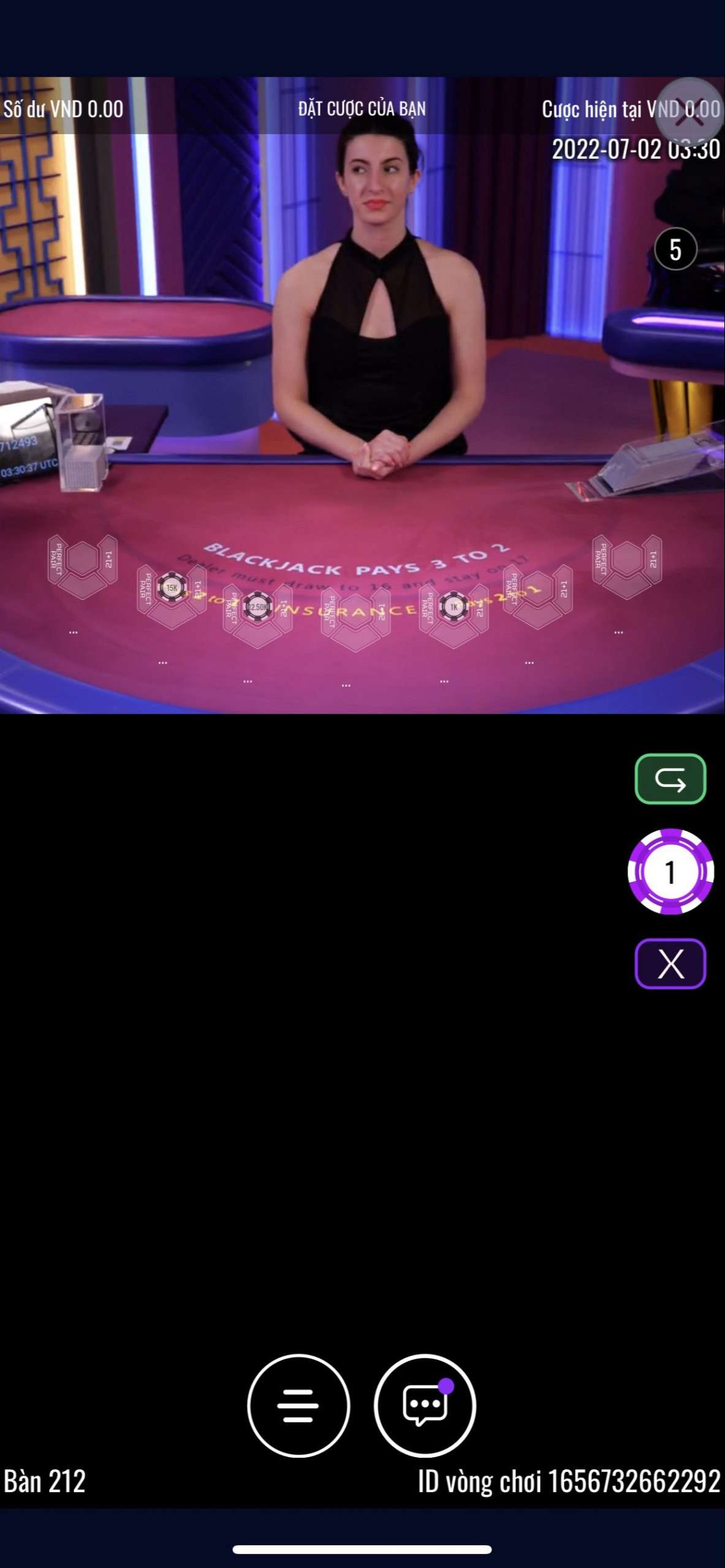 sòng bạc live casino trên app ta88