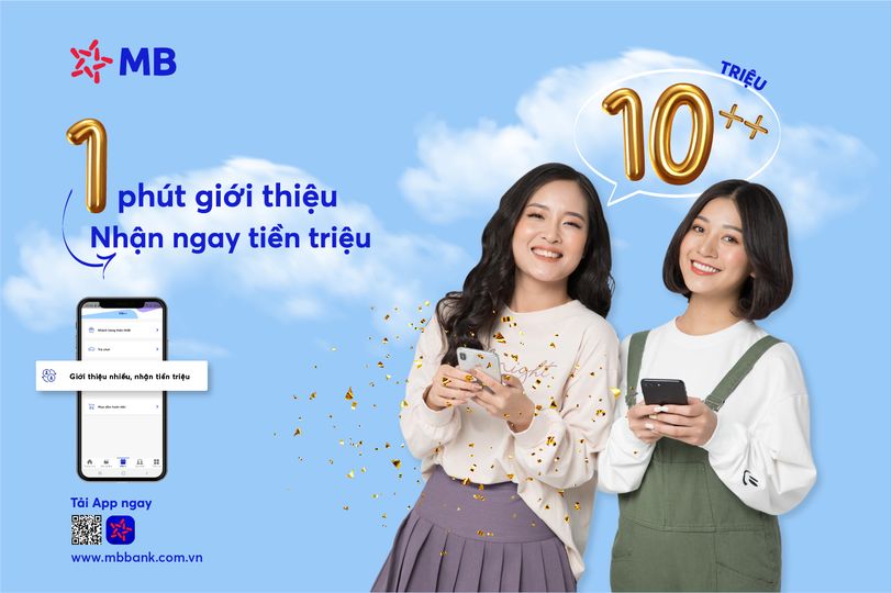 Ngân hàng MBBank tặng tiền cho người dùng